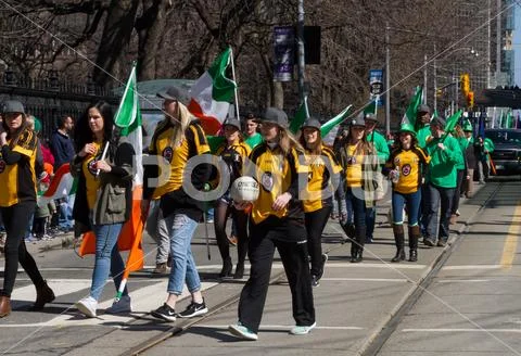 Saint Patricks Day Parade in Toronto 2017 Stock Photos