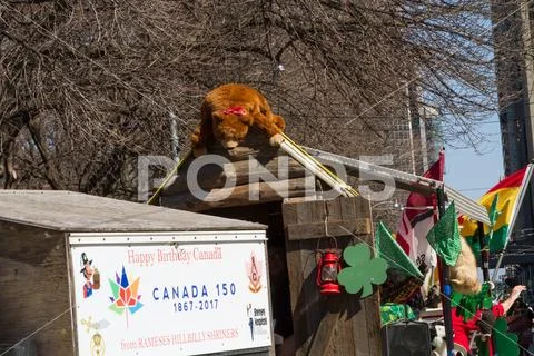 Saint Patricks Day Parade in Toronto 2017 Stock Photos
