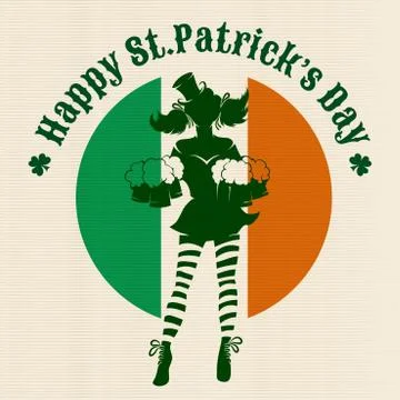 Saint Patricks Day Party Design Illustrazione stock