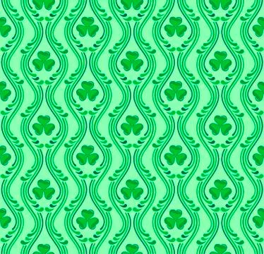 Saint Patricks day pattern Stock Illustration