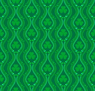 Saint Patricks day pattern Stock Illustration