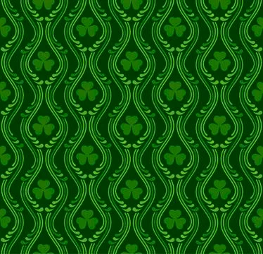 Saint Patricks day pattern Stock Illustration