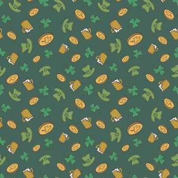 Saint Patrick's Day Pattern Stock Illustration