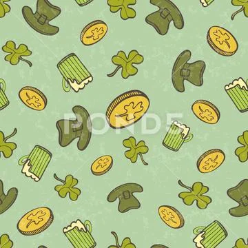 Saint Patrick's Day Pattern イラスト素材