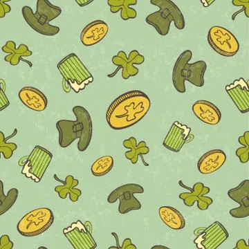Saint Patrick's Day Pattern Illustrazione stock