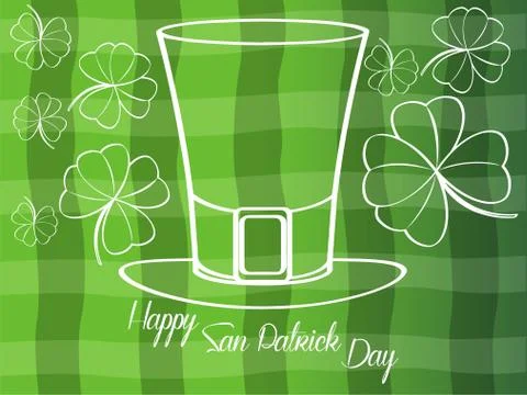 Saint Patricks day poster Illustrazione stock
