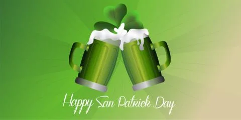 Saint Patricks day poster Stock Illustration