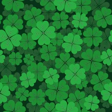 Saint Patrick's day seamless background Stock Illustration