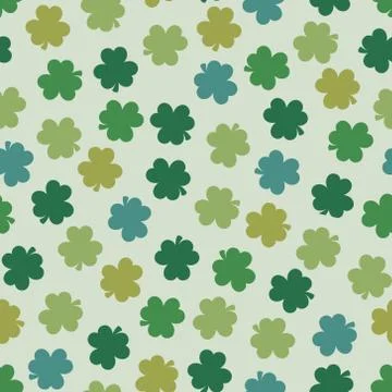 Saint Patrick's day seamless background in retro style Stock Illustration