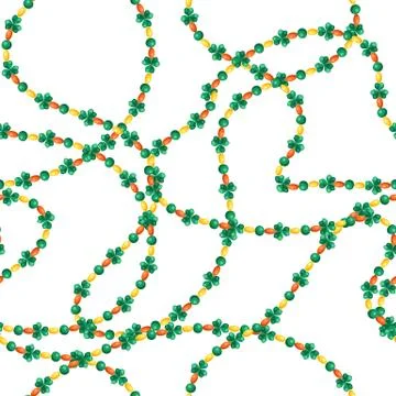 Saint Patricks Day seamless pattern. Stock Illustration