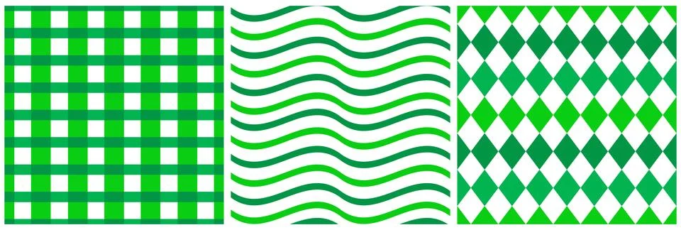 Saint Patrick's Day Seamless Pattern Design Featuring Decorative Elements i.. Illustrazione stock