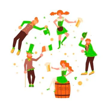 Saint Patricks Day square banner Stock Illustration