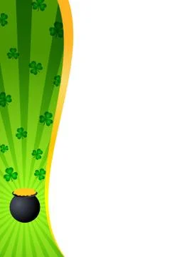 Saint Patrick's day themed background Illustrazione stock