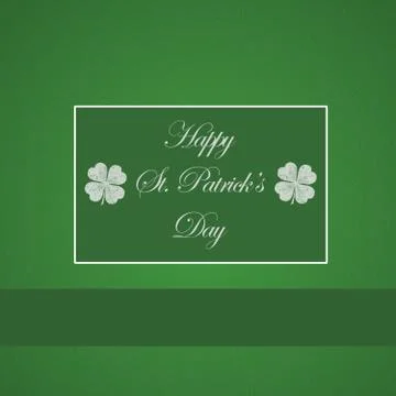 Saint Patrick's Day Typographical Background Stock Illustration