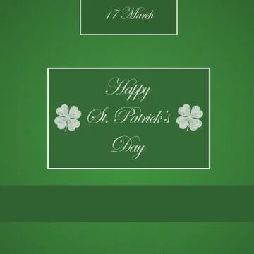 Saint Patrick's Day Typographical Background Stock Illustration