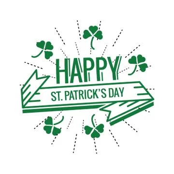 Saint Patrick's Day Typographical. Stock Illustration