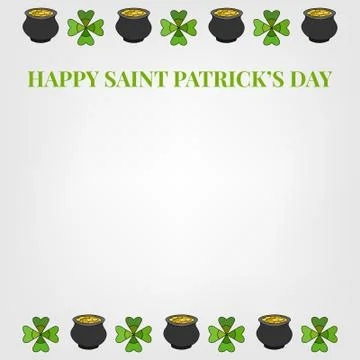 Saint Patricks Day Vector Background Stock Illustration