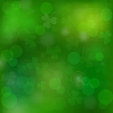 Saint Patrick's day vector green background Stock Illustration
