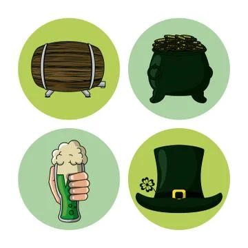 Saint patricks days elements イラスト素材