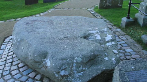 Saint Patrick's gravestone Stock Footage 44934965