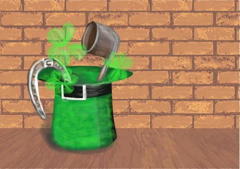 Saint Patrick's hat Stock Illustration