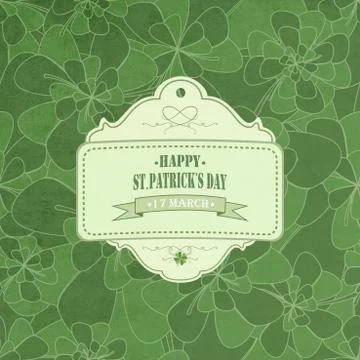 Saint Patrick's Seamless Pattern Illustrazione stock