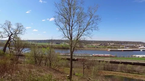 Saint Paul river town Stockbeeldmateriaal 74771556