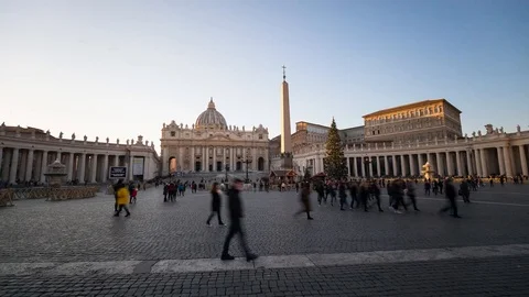 Saint Peter Basilica - Rome - Timelapse - 8K - 25p Stock Footage 122820917