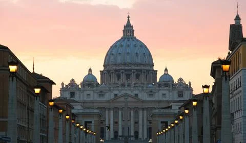 Saint peter basilica, vatican. Stock Photos