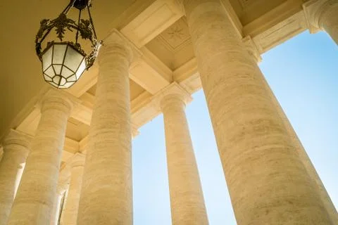 Saint Peter piazza columns 写真素材
