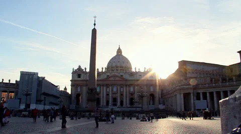 Saint Peter's Square dolly Stock-Footage 41178111