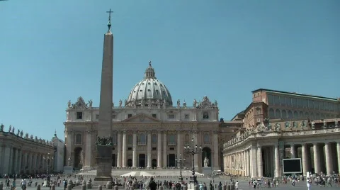 Saint Peter's square Stock Footage 526799