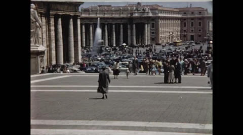 Saint Peter's Square Video stock 47972852