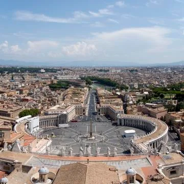 Saint Peter's square Stock Photos