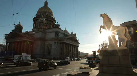 Saint Petersburg landmarks Stock Footage