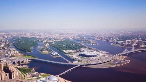Saint Petersburg panoramic view Stock Footage 90800619