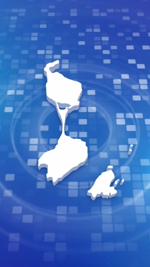 Saint Pierre and Miquelon Map Intro 库存影片 259983458