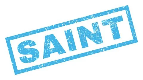 Saint Rubber Stamp Stock Illustration