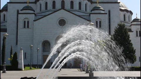 Saint Sava Temple, Belgrade Stock Footage 32271460