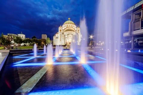 Saint sava temple Stock Photos