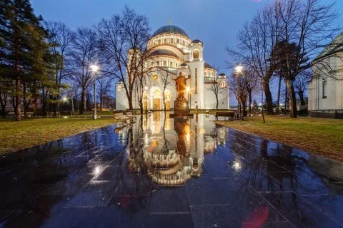Saint sava temple Stock Photos