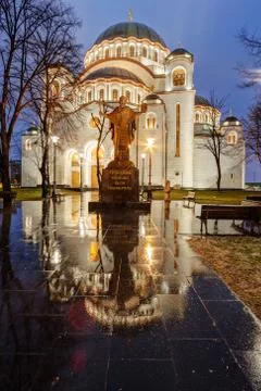 Saint sava temple Stock Photos
