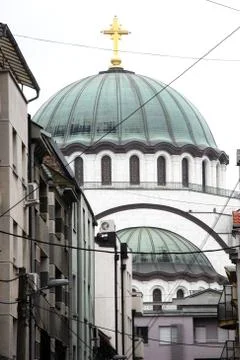 Saint Sava temple Stock Photos