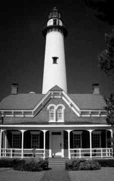 Saint simons light Stock Photos