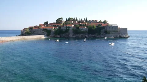 Saint Stefan, Montenegro. Stock Footage 272250494
