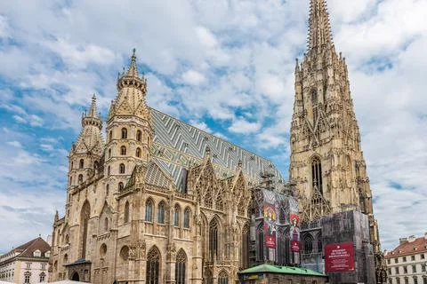 Saint Stephen's Cathedral in Vienna Stock Photos