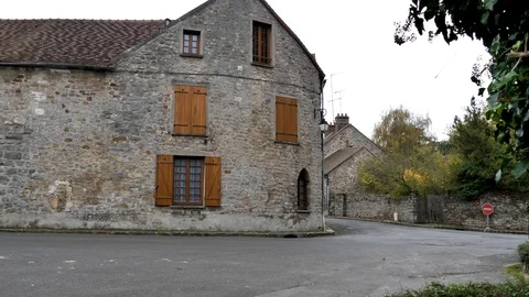 Saint-Sulpice-de-Favi. old church near Paris. Stock Footage 102956332