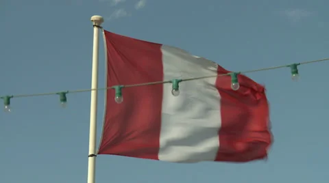 Saint Tropez Flag Video stock 32695706