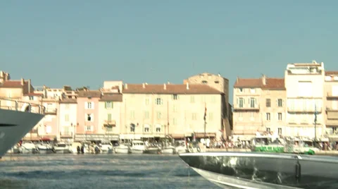 Saint-Tropez Harbor Stock Footage 32696009
