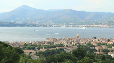 Saint-Tropez outdoor during summer Stock Footage 24822734